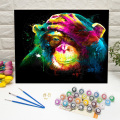Painting by numbers wholesale colorful gorilla